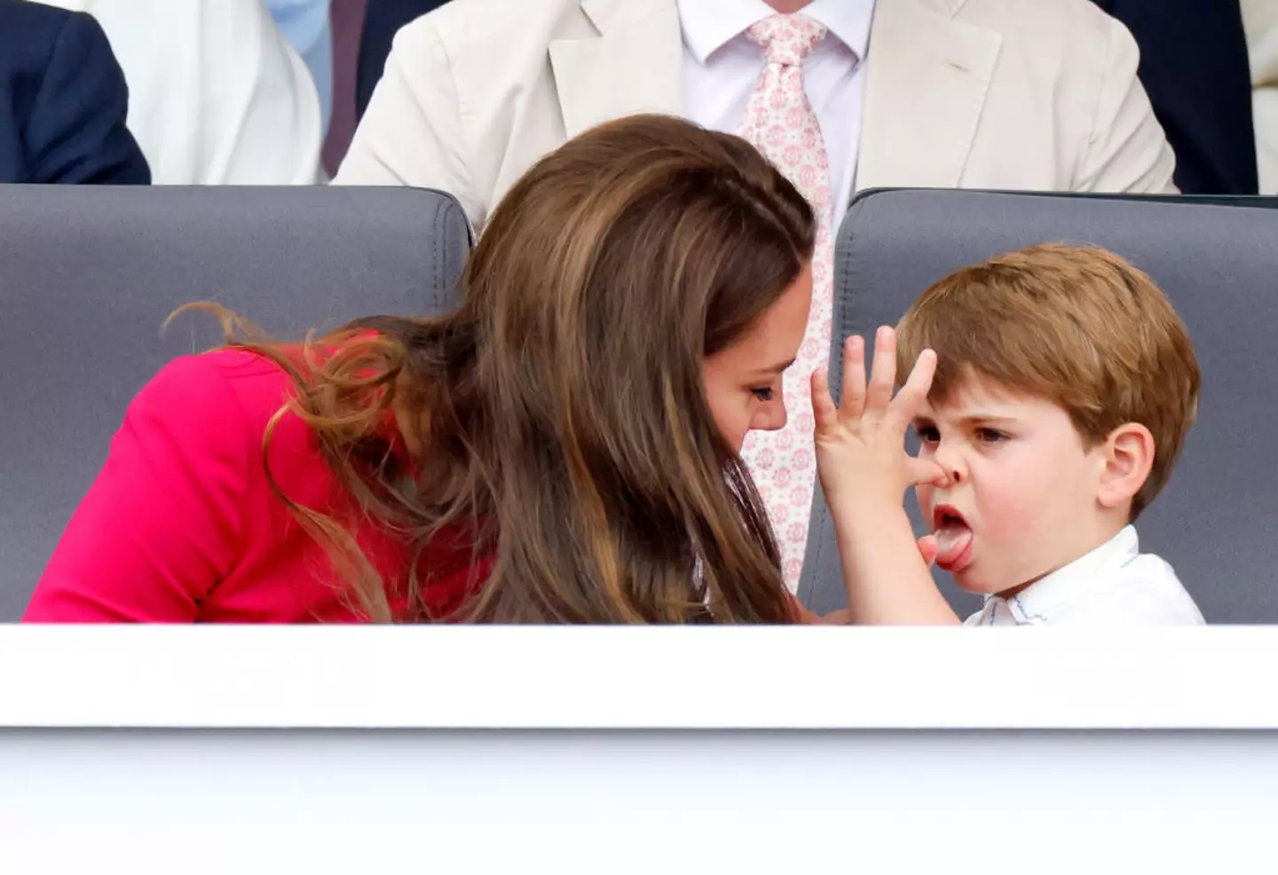 Prince Louis has been snapped behaving cheekily. Max Mumby/Indigo/Getty Images)