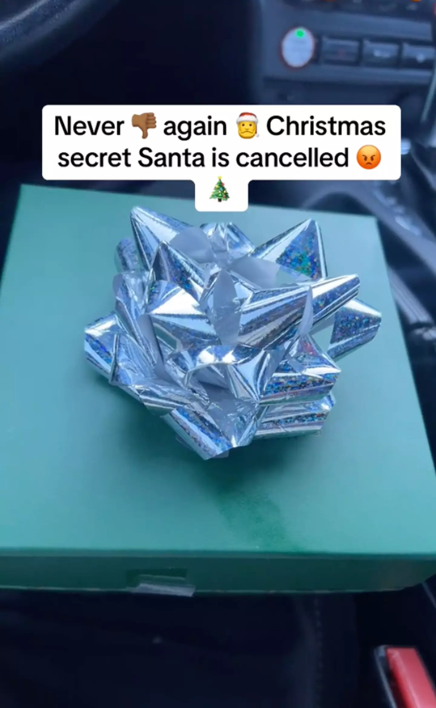 The TikTok star was disappointed by his gift.