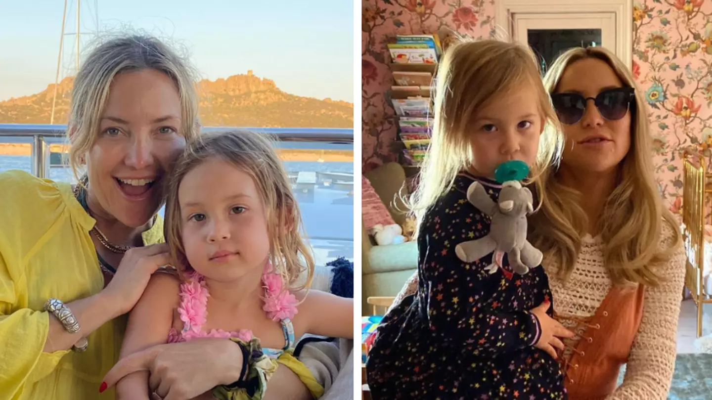 Kate Hudson divides opinion after letting four-year-old daughter use a dummy