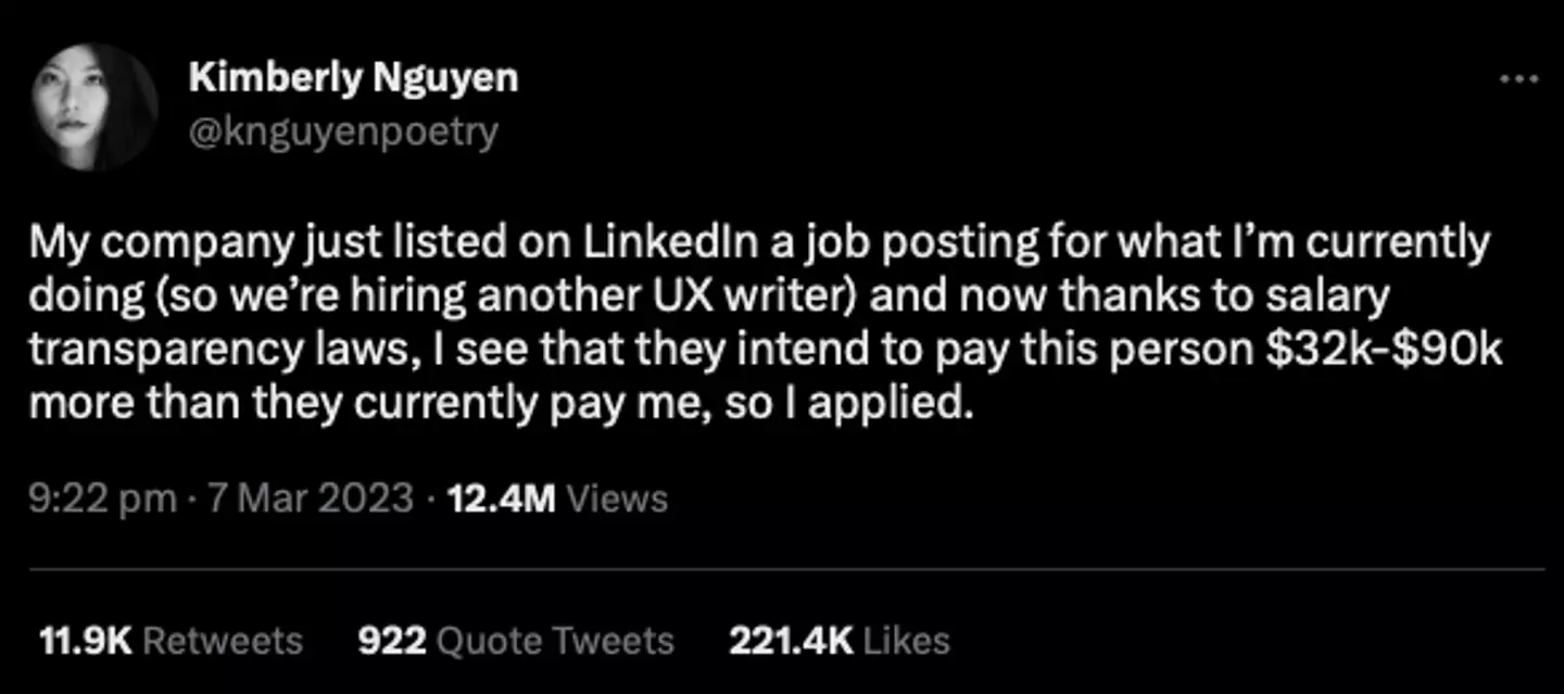 The understandably disgruntled employee's tweets have gone viral.