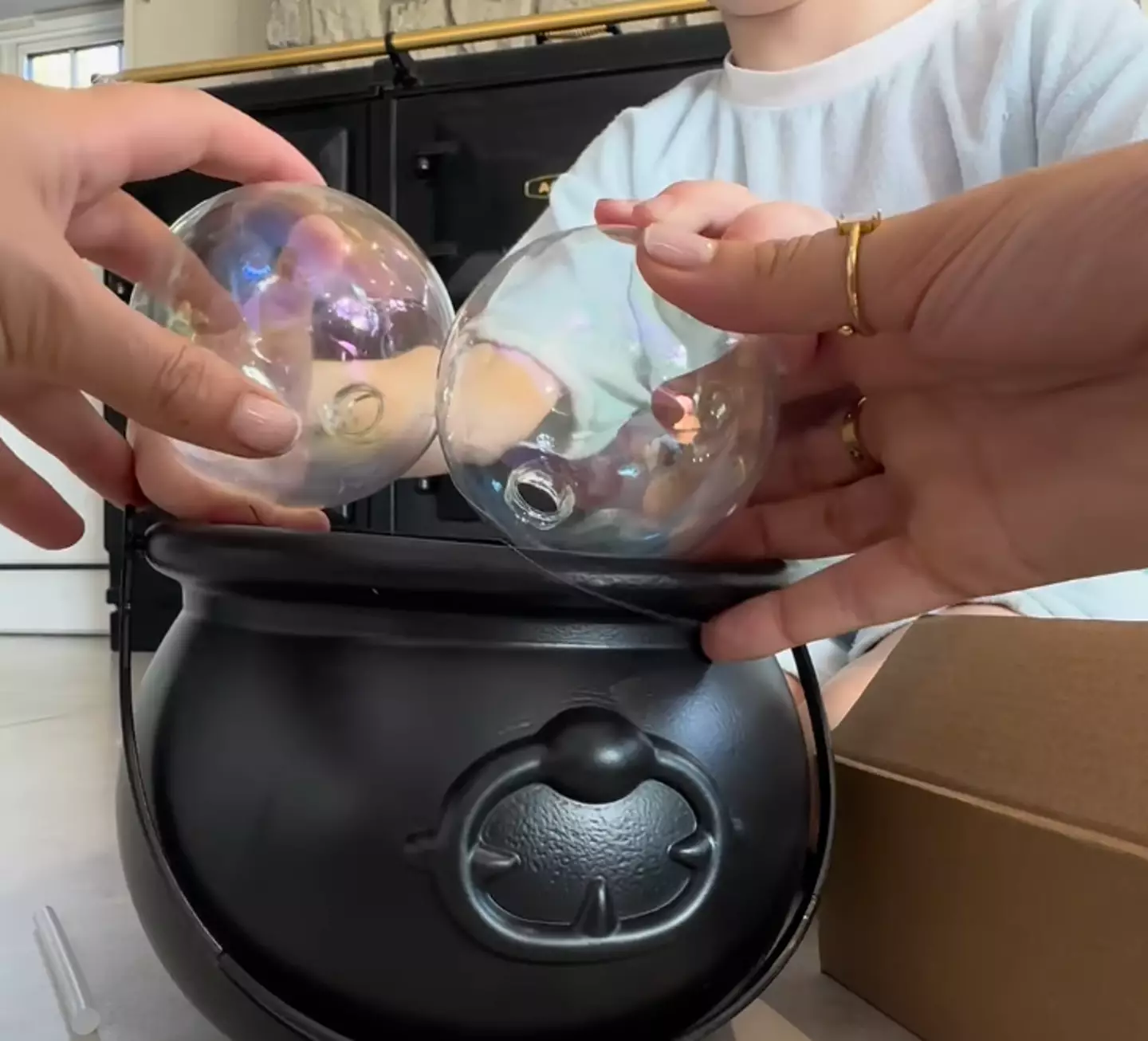 Solomon has a helping hand from son Rex.