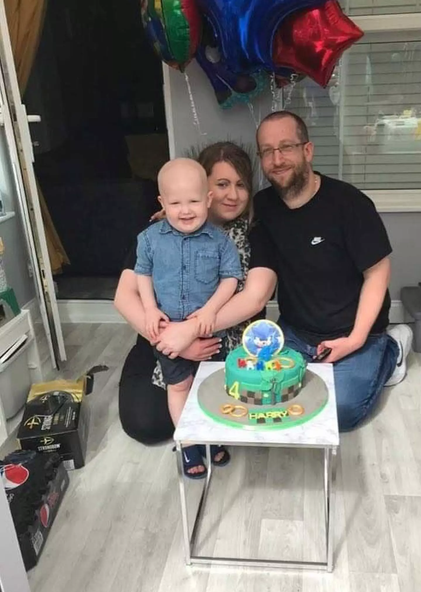 Kimberley and James' son Harry was diagnosed with cancer (
