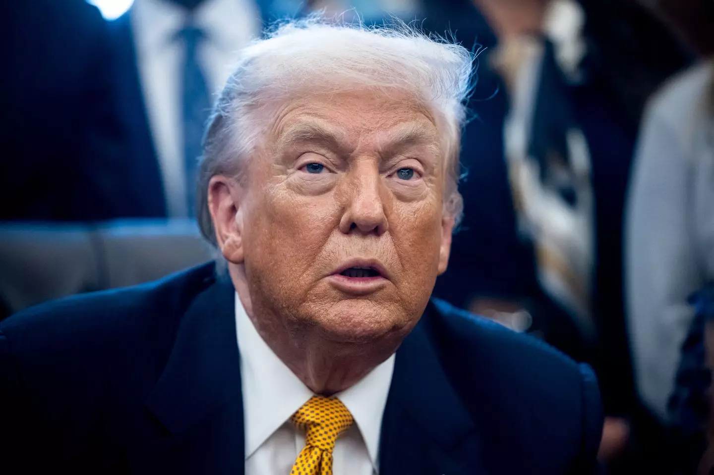 The US President has made the 'eight wars' claim on a number of occasions (Francis Chung/Politico/Bloomberg via Getty Images)