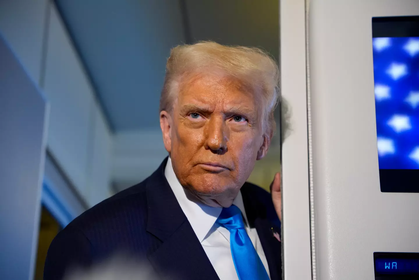 The Democratic socialist addressed Donald Trump directly in his victory speech (Andrew Harnik/Getty Images)