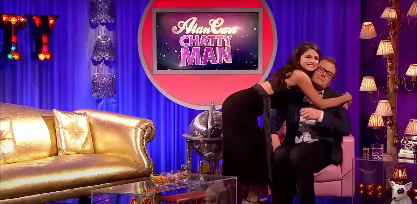 Selena gave Alan a big hug after her comment.