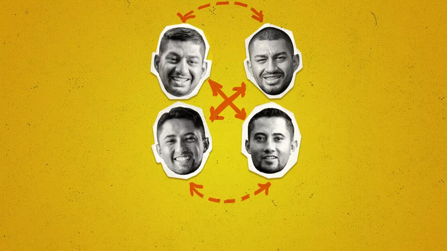 The two sets of twins were switched at birth. (Netflix)