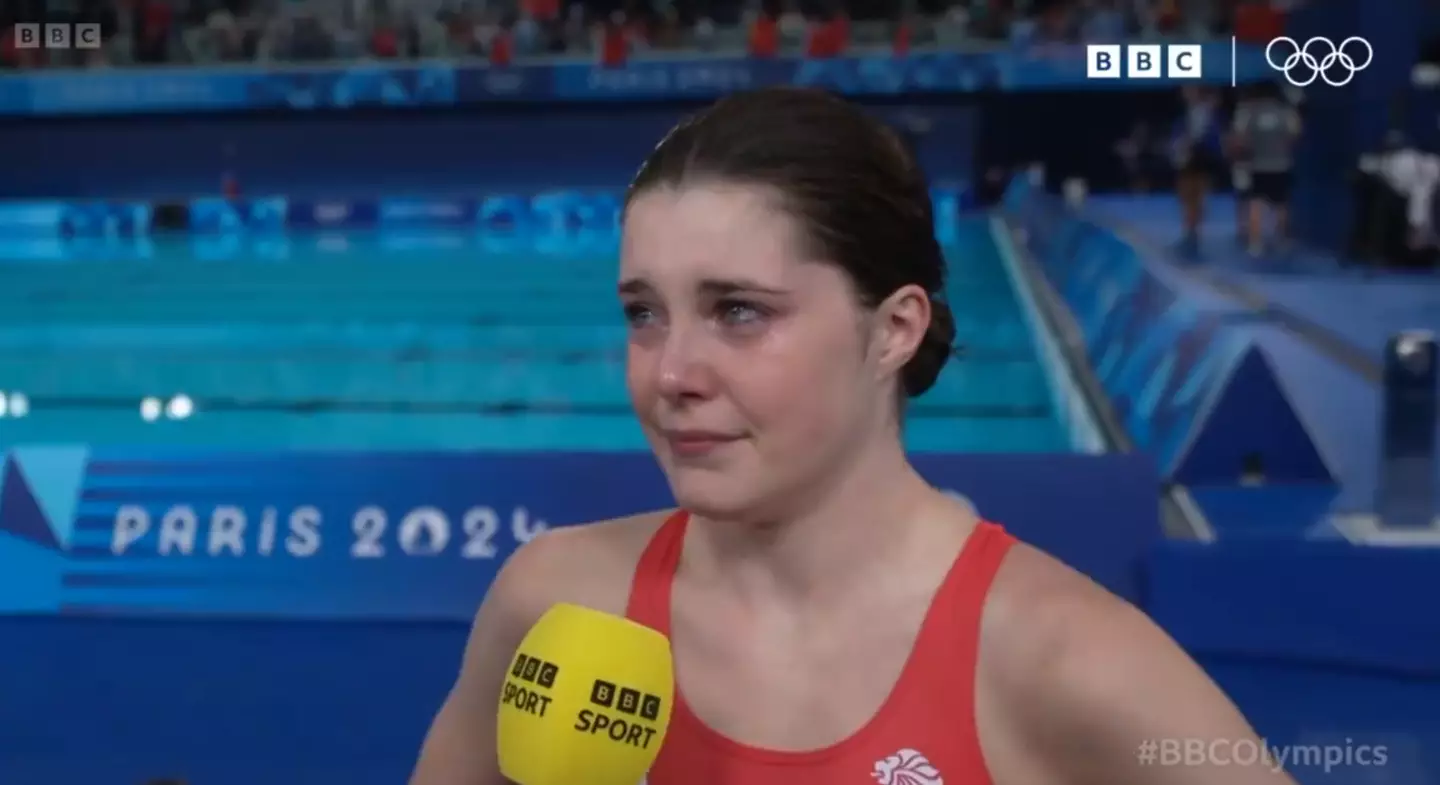 Andrea was visibly emotional during the interview (BBC)