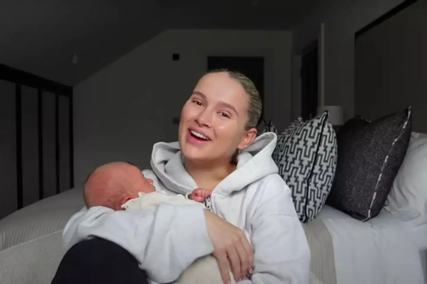 Molly-Mae discussed her birth experience, including her suspicion that she did a poo, in a new vlog.