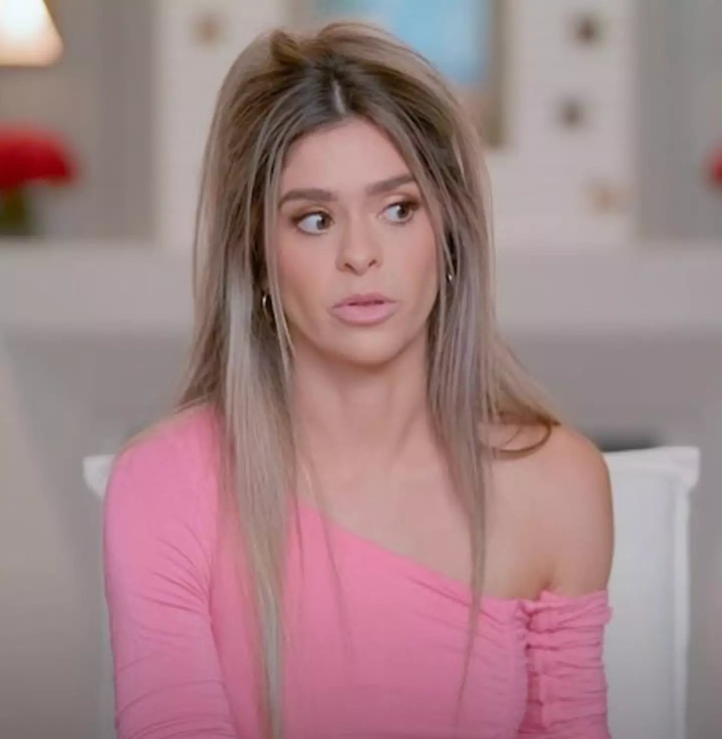 Layla Taylor seemingly broke the swearing rule when she said 'f**k this' (Instagram/@secretlivesonhulu)