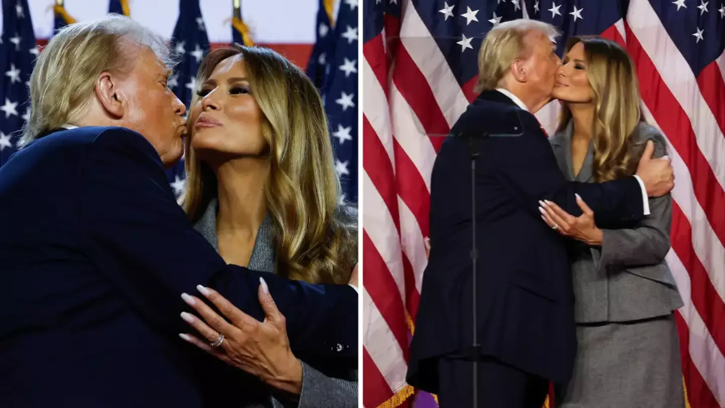 Body language expert reveals truth behind Melania Trump’s ‘concerning’ reaction to Donald Trump’s ‘winning kiss’