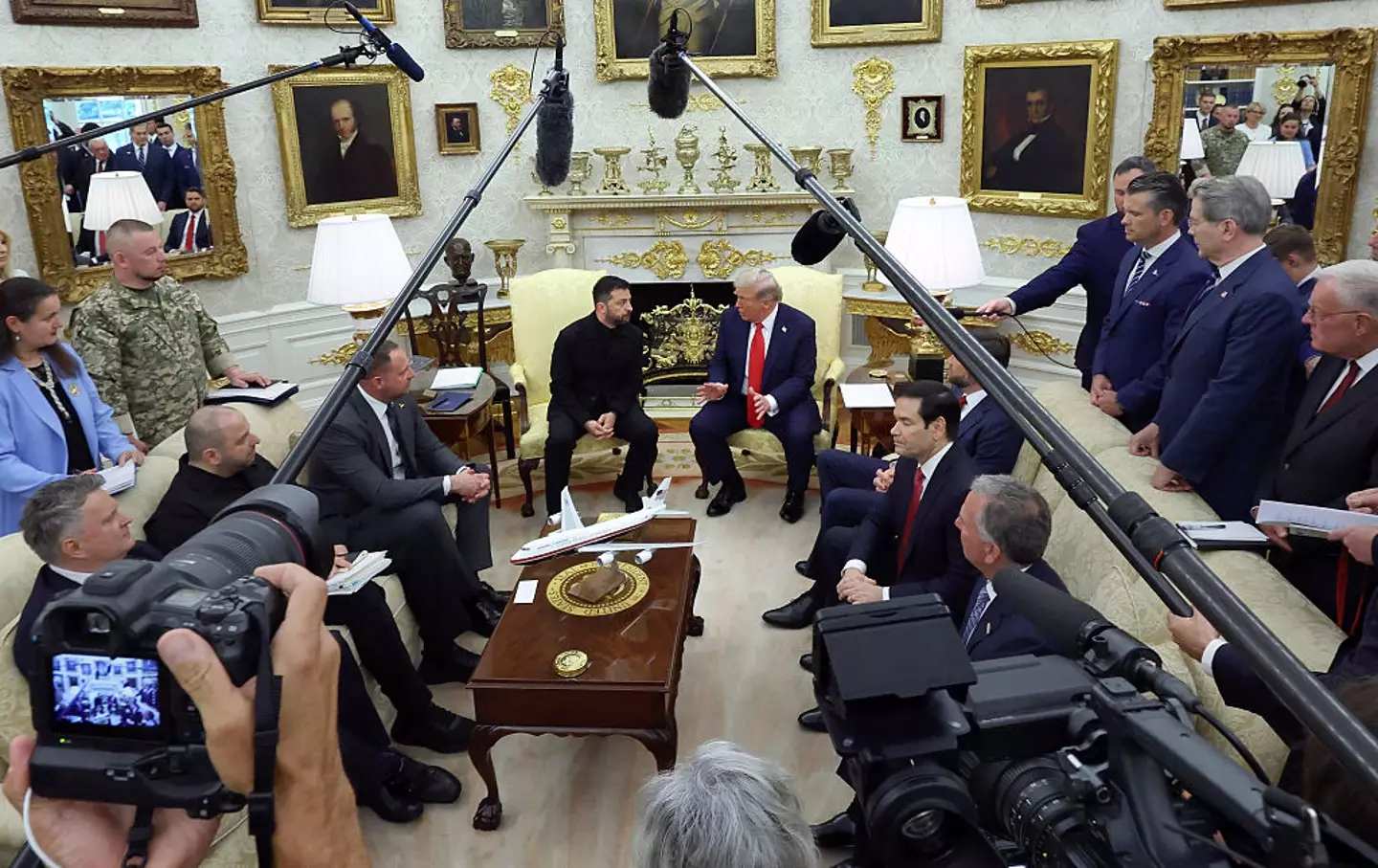 Trump and Zelenskyy on Monday (Anna Moneymaker/Getty Images)