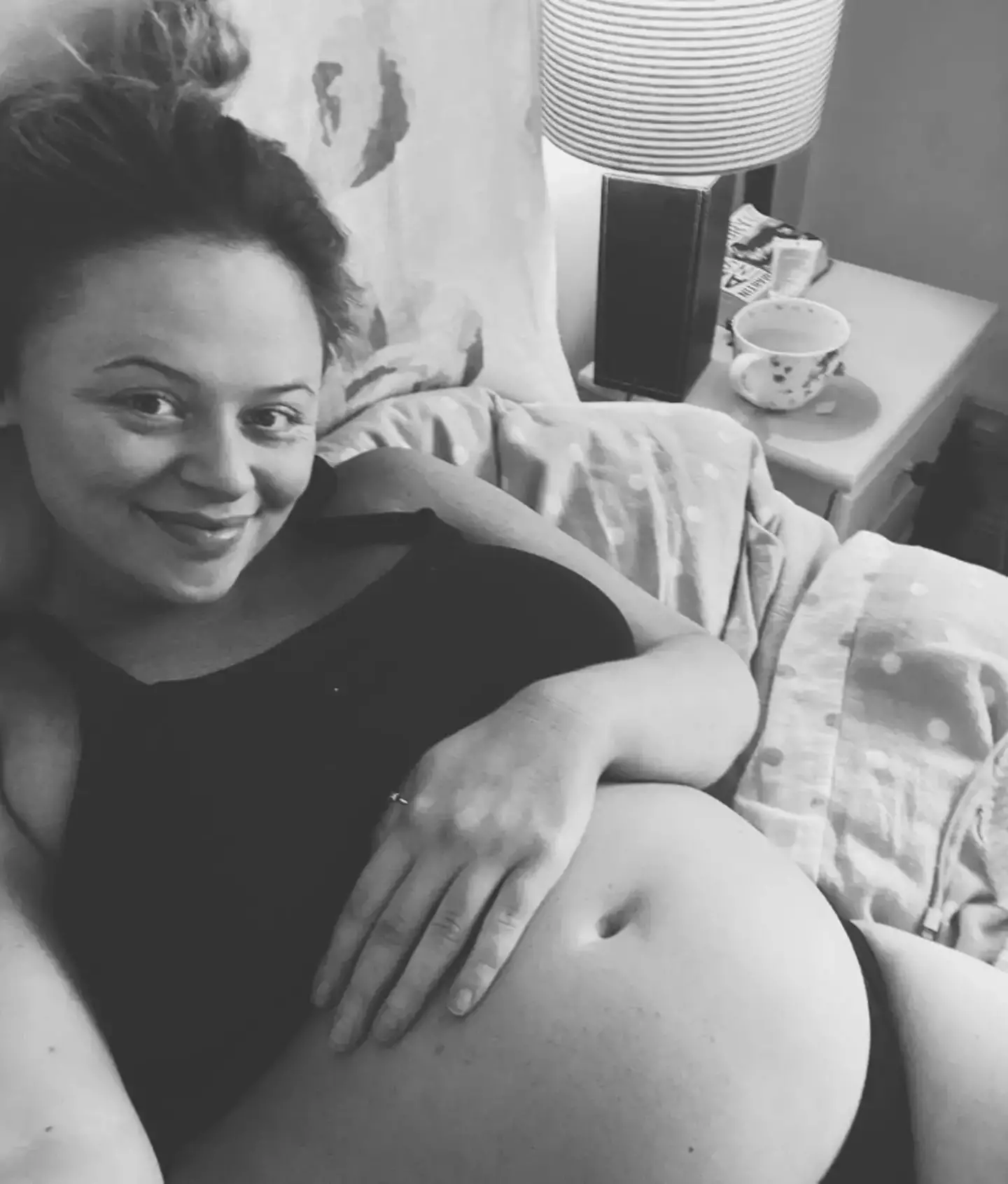 Emily Atack has announced she is pregnant with her first child.