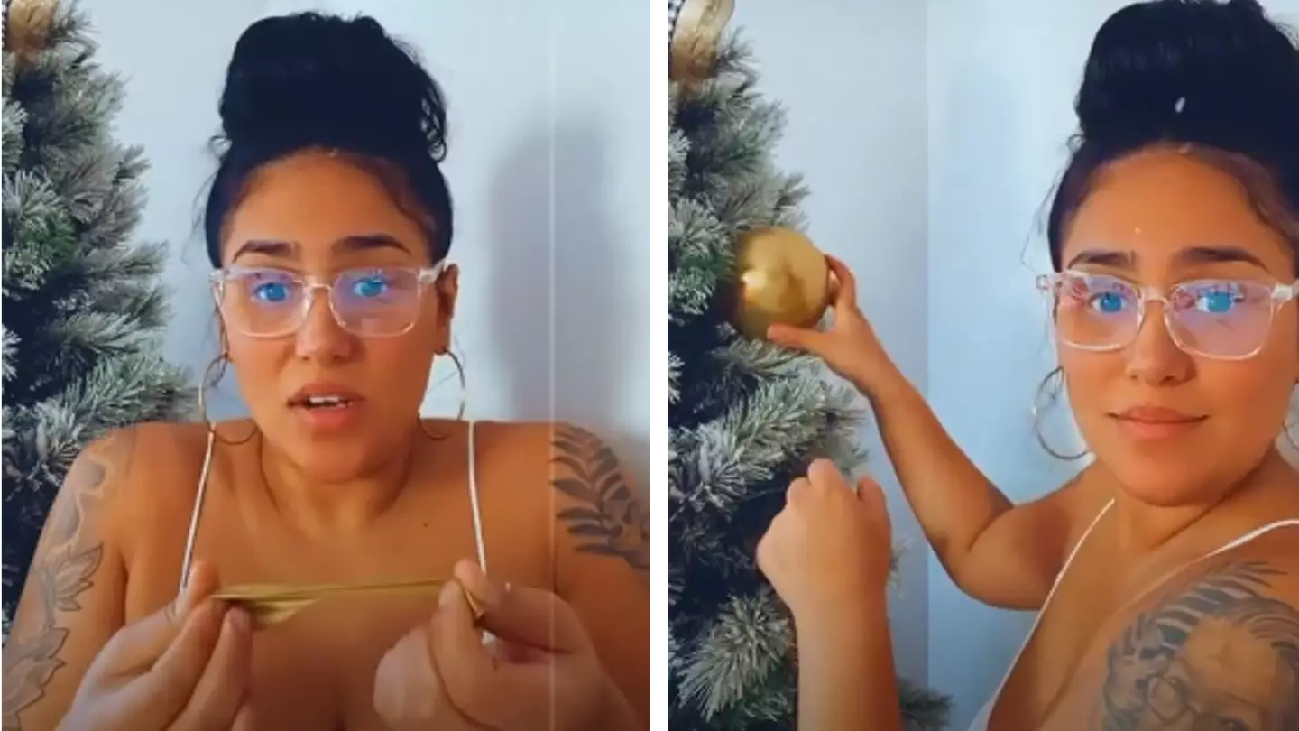 Woman Decorates Christmas Tree With Balloons And The Results Are Incredible