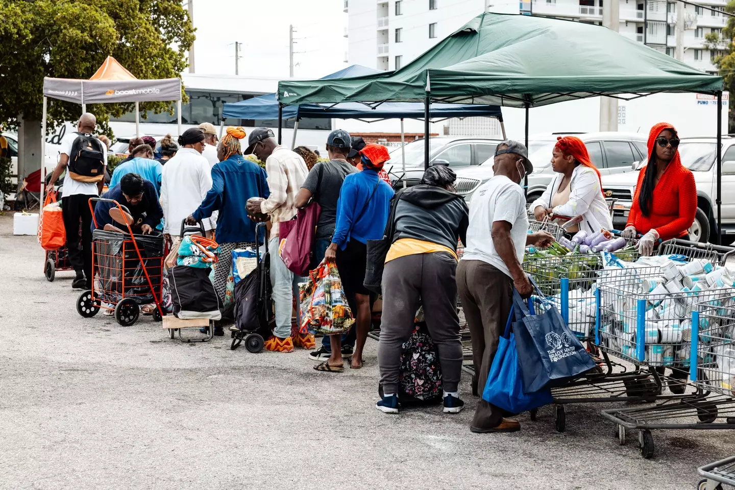 Trump's bill affected those receiving SNAP benefits (Eva Marie Uzcategui/Bloomberg via Getty Images)
