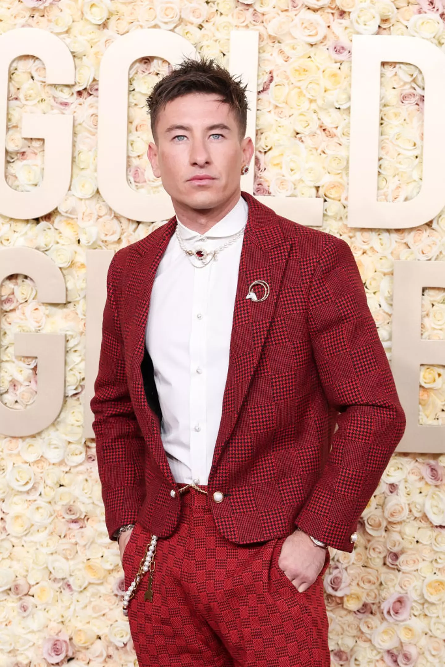 At The Golden Globes earlier this week, Barry hit the red carpet solo.