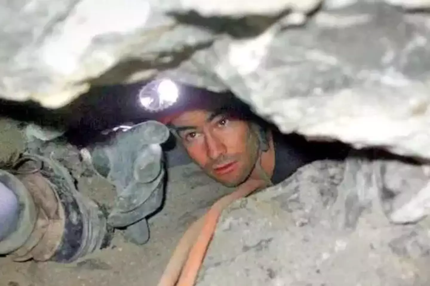 Rescuers tried to rescue Jones from the cave.