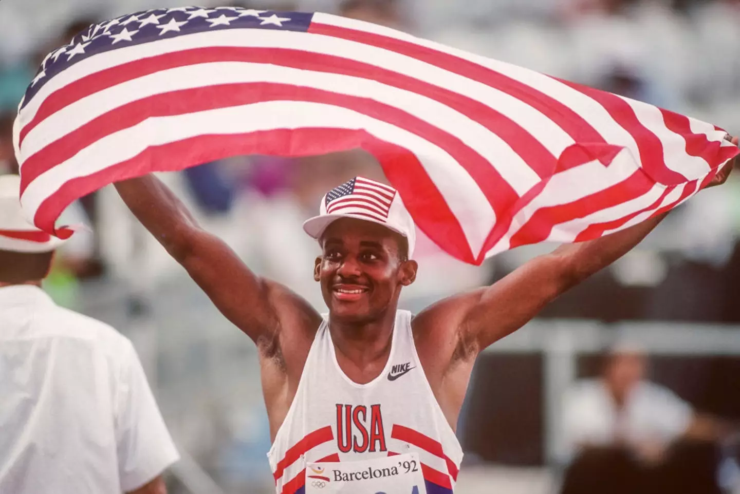 Mike Marsh won gold in 1992 after 'pacing'. (David Madison/Getty Images)
