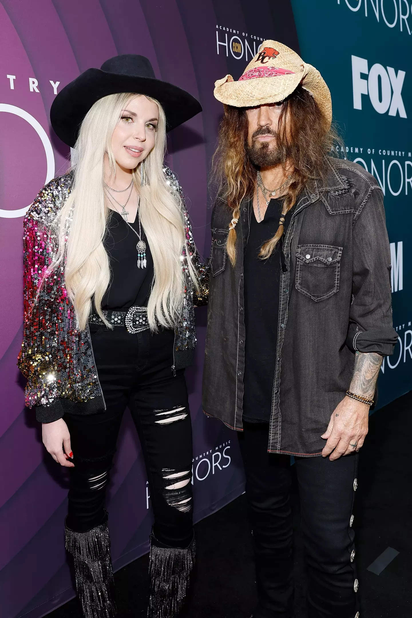 Billy Ray Cyrus and his new wife Firerose.