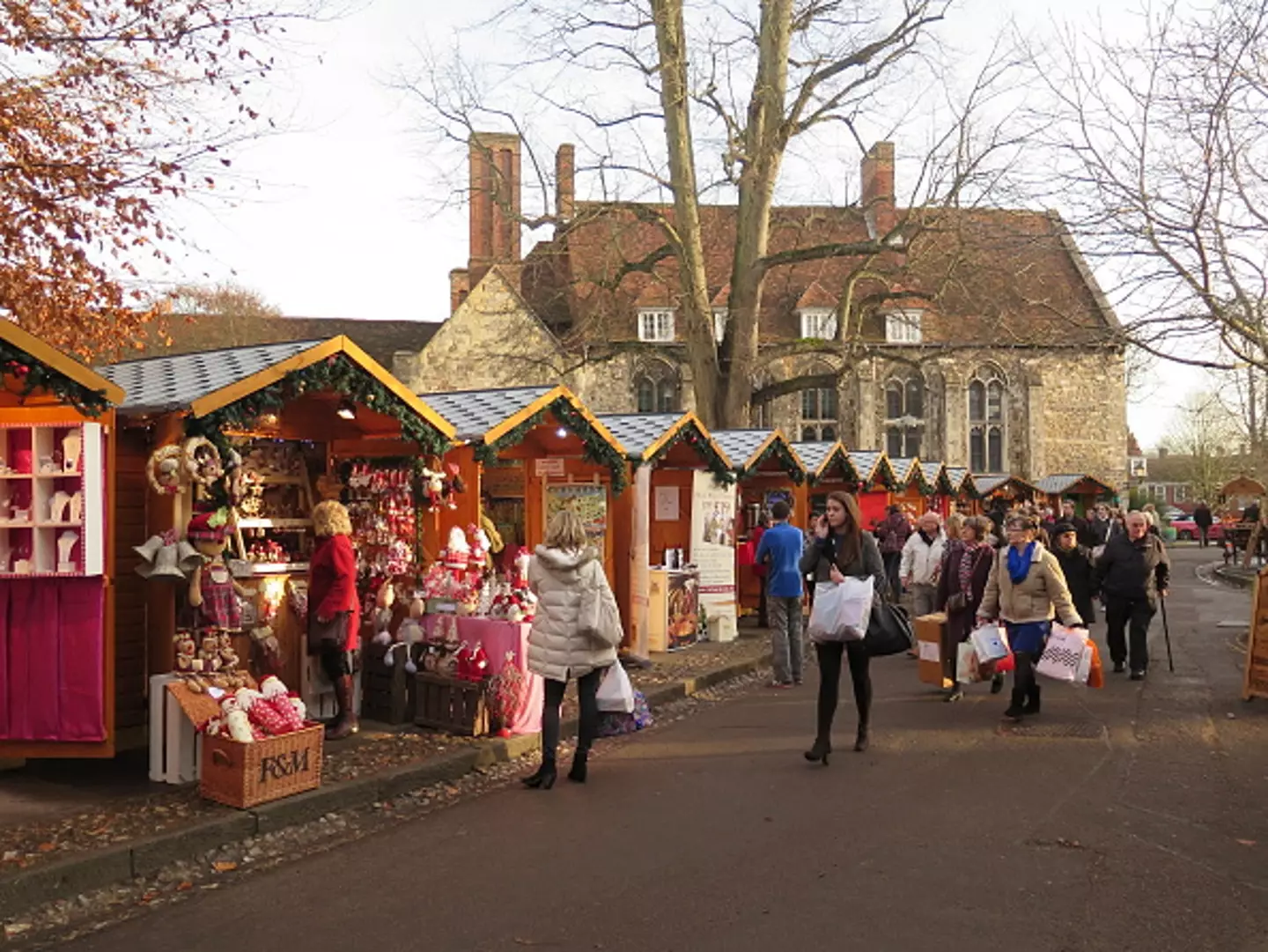 Have a browse at over 100 wooden chalets at the Winchester Cathedral Christmas Market.