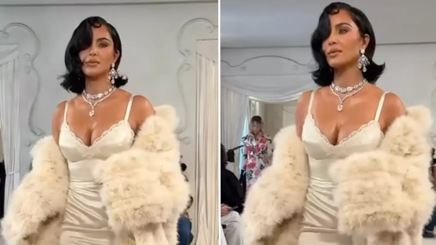 Kim Kardashian fans spot sad detail in viral clip of her walking down runway