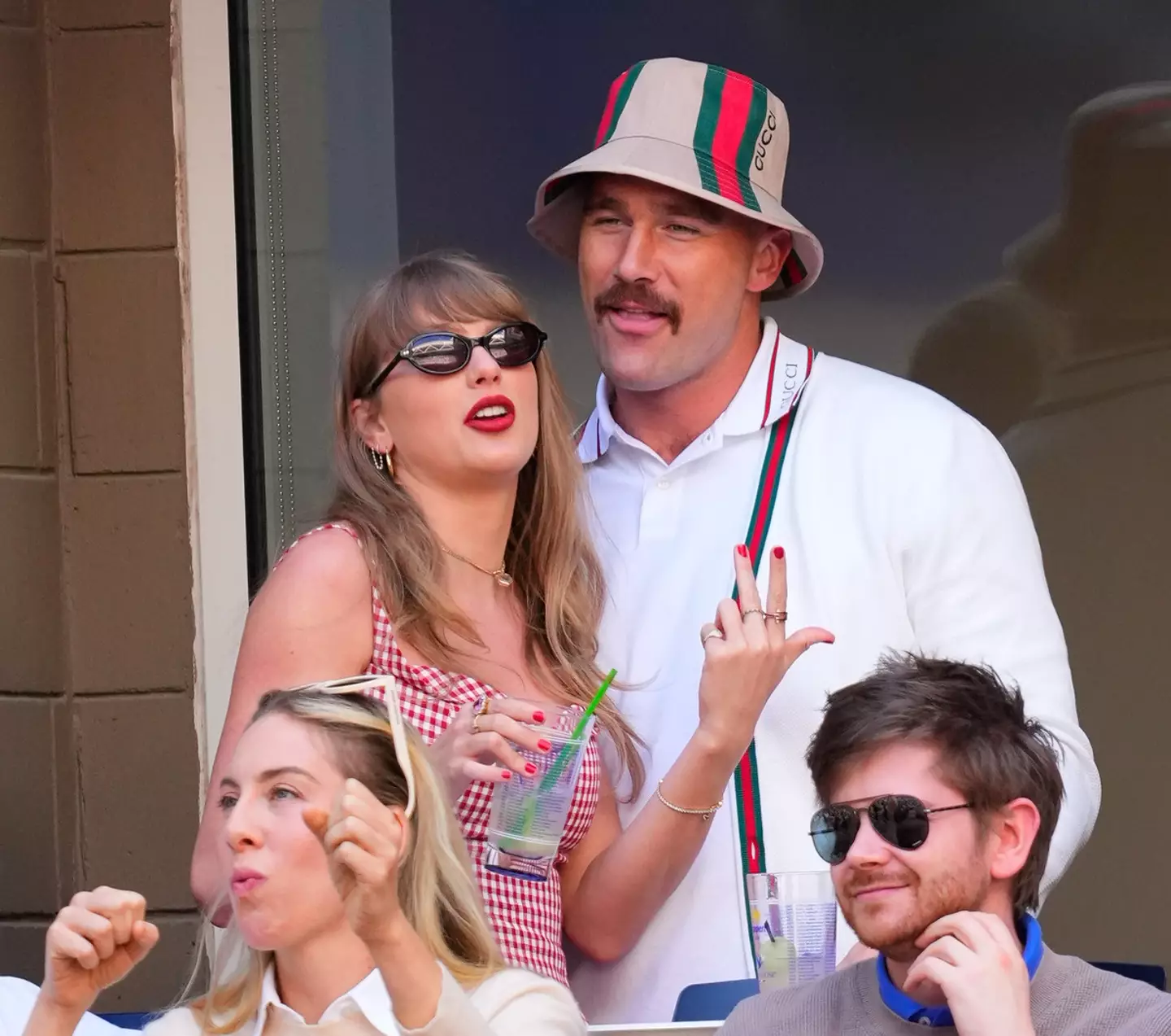 Kelce with girlfriend Taylor Swift (Gotham/GC Images/Getty Images)
