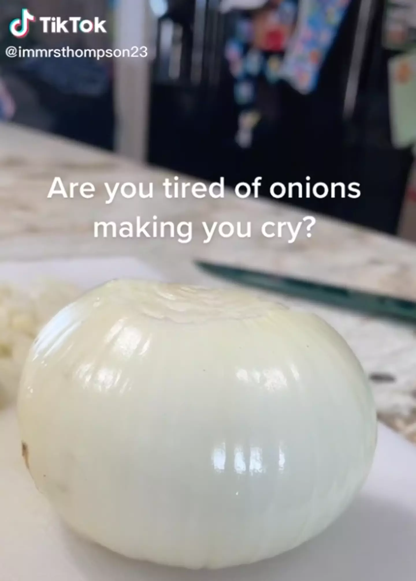 Are you tired of onions making you cry? (