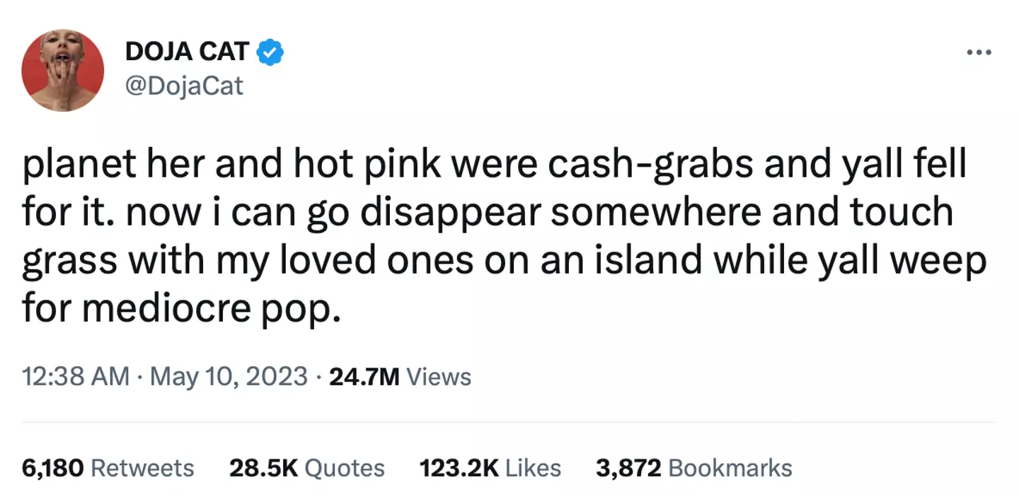 The tweet has divided the internet.