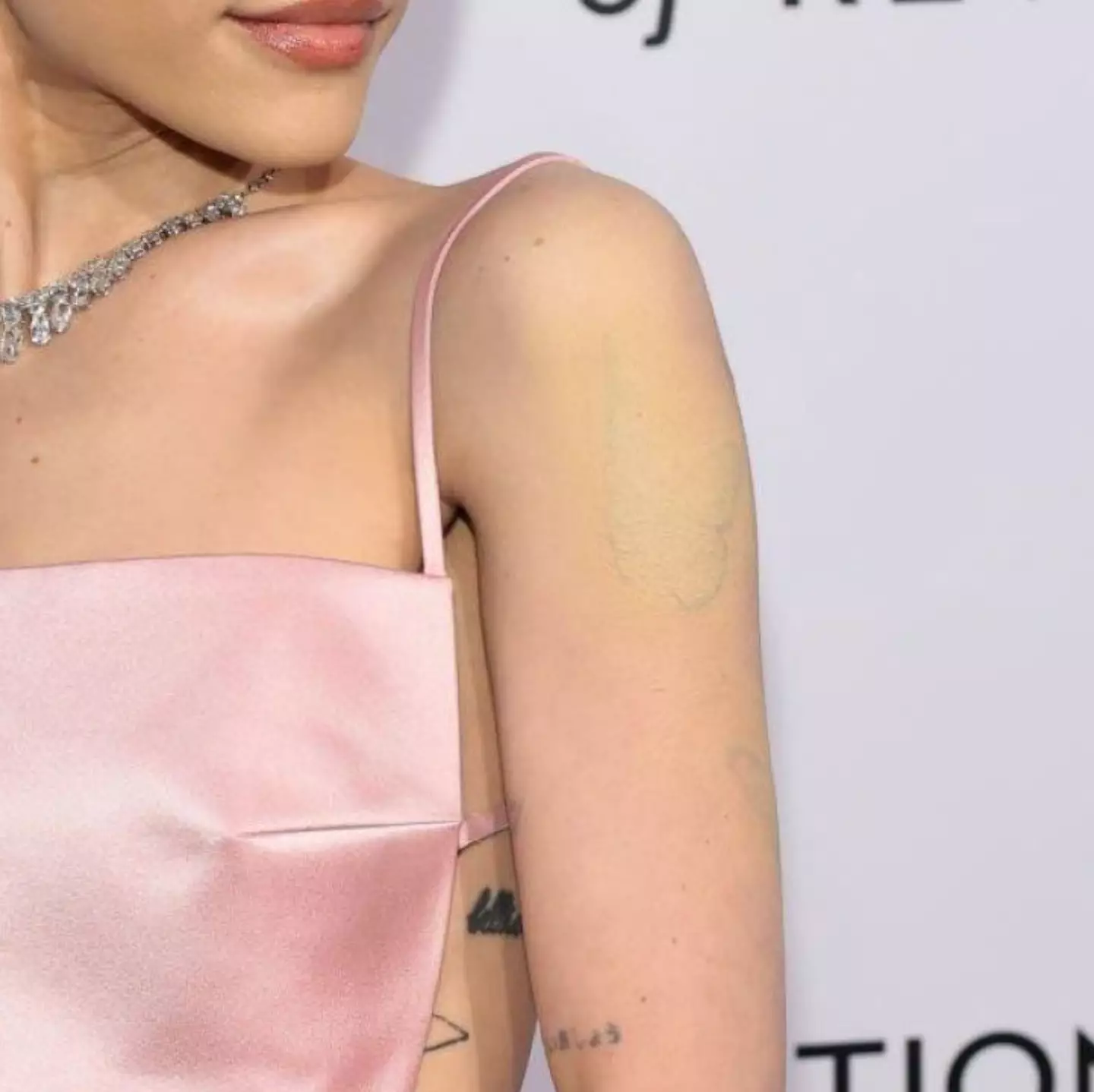 The singer has been covering up a handful of her tattoos (Dimitrios Kambouris/Getty Images for National Board of Review)
