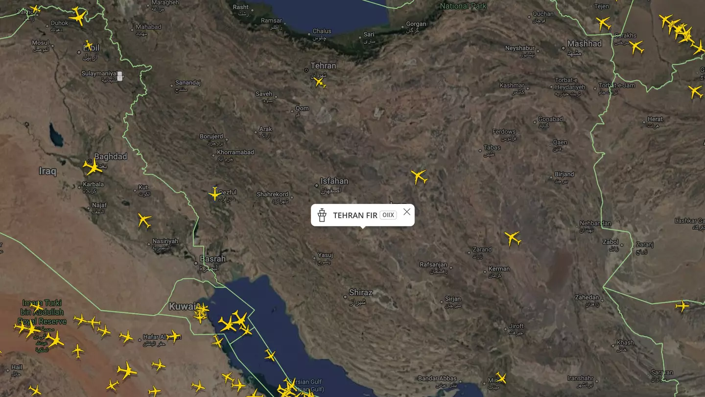 Concerning theory sparked as live map of planes avoiding Iran’s airspace leaves people shocked