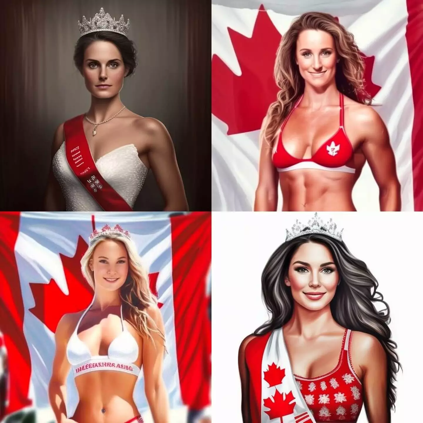 The 'ideal' Canadian woman must be cold.