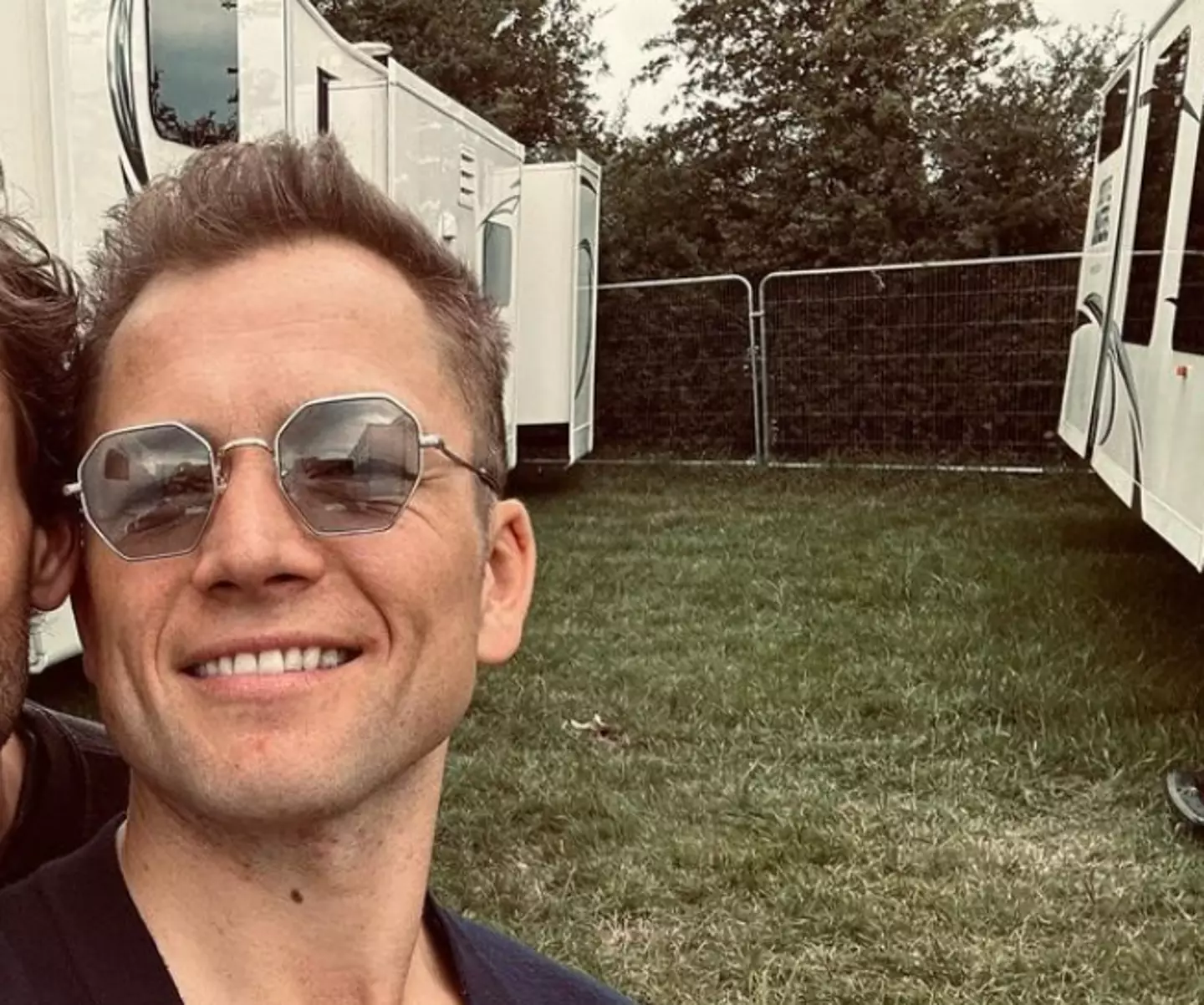 Taron Egerton watched Elton John from the crowd.