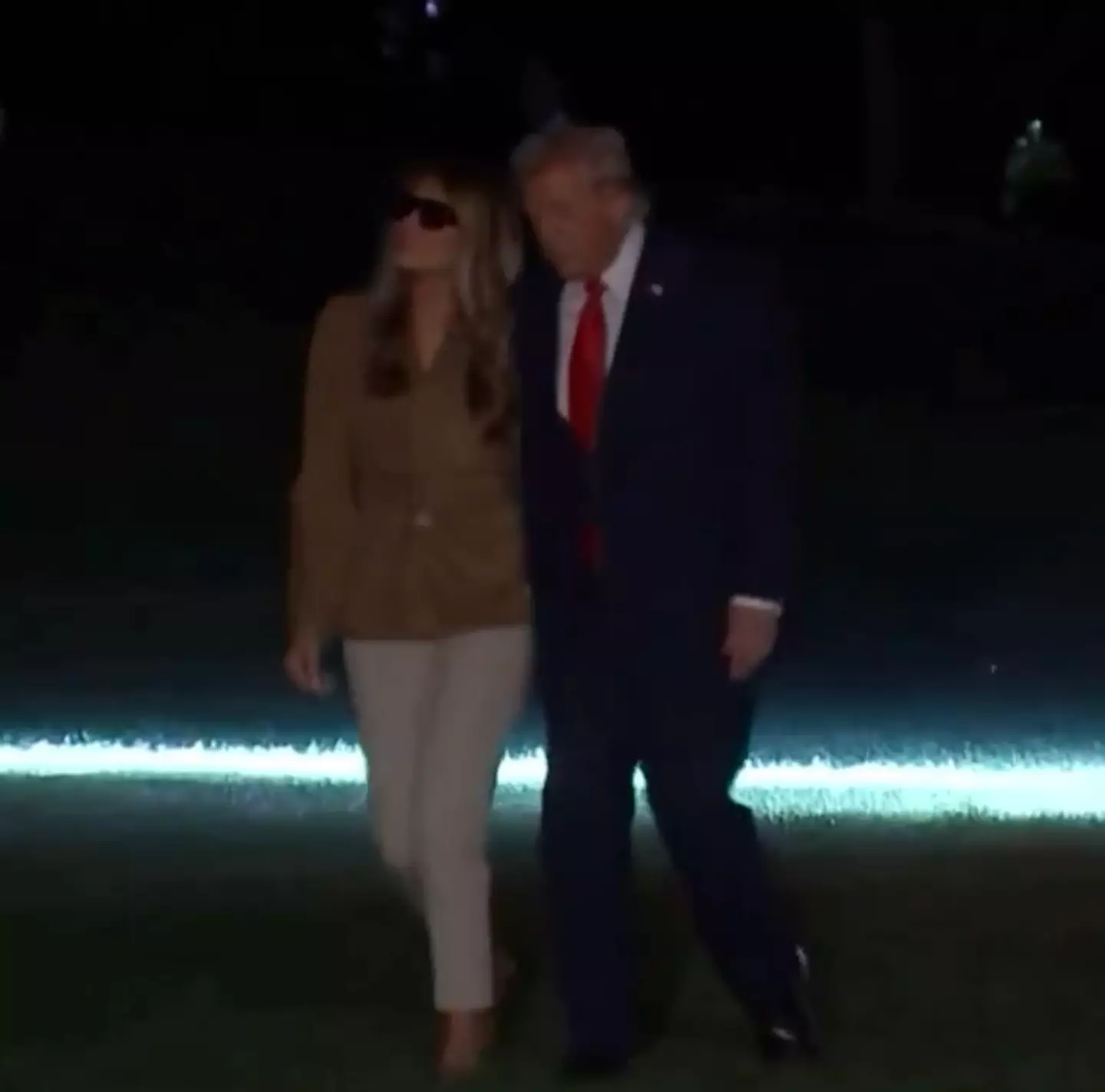 Footage of Donald and Melania Trump has gone viral (C-Span)