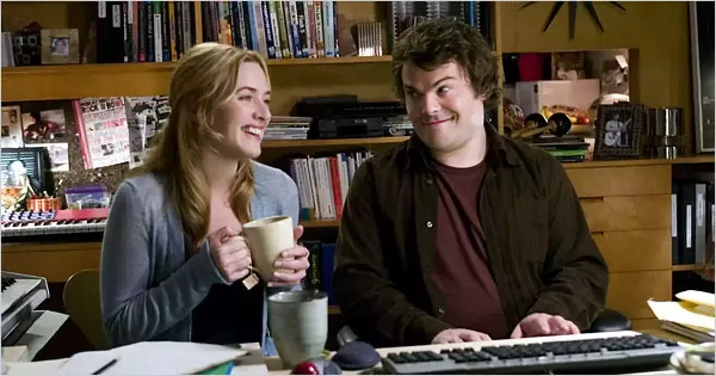 Winslet and Jack Black in The Holiday.