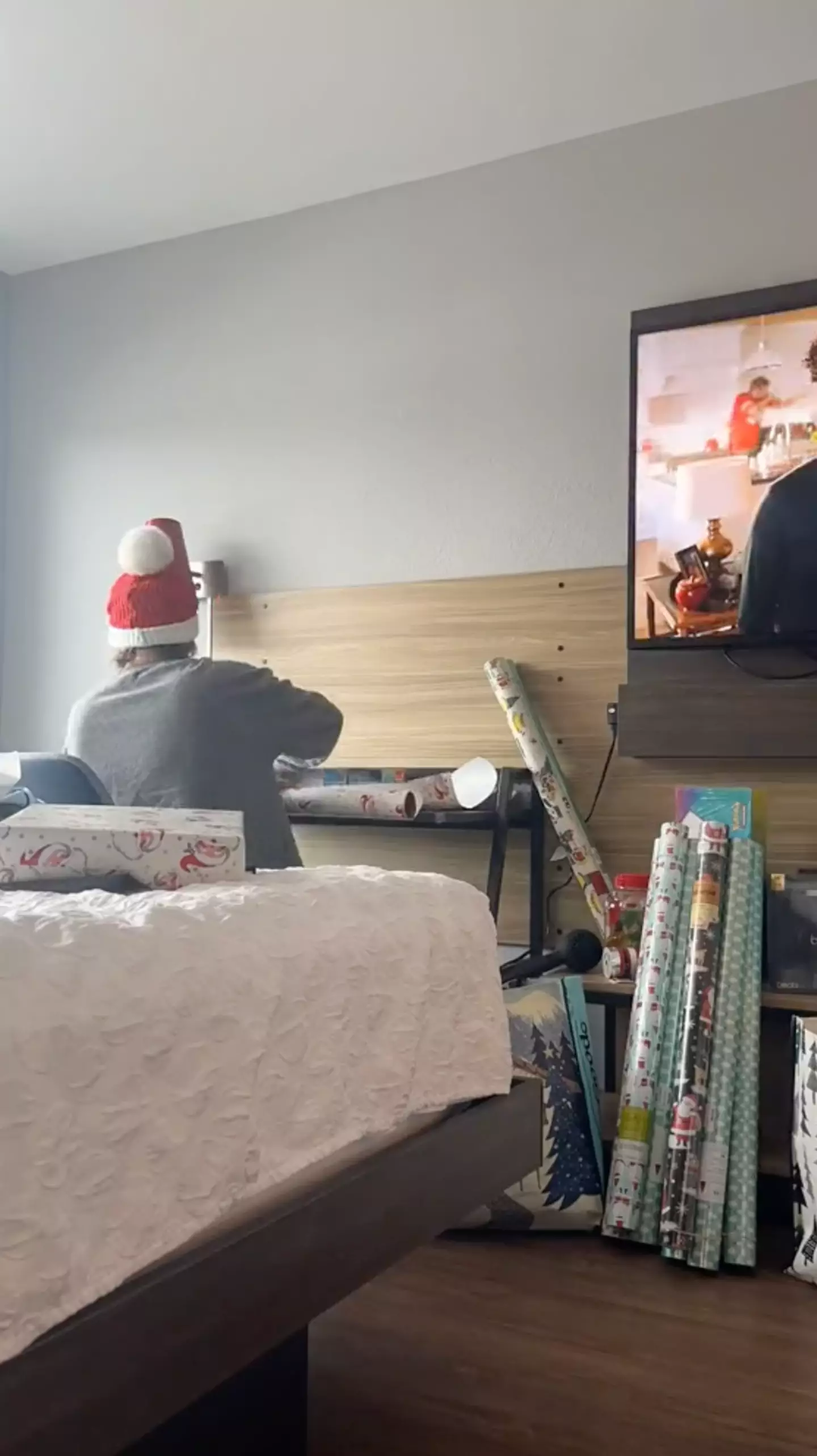 The wrapping station in question.