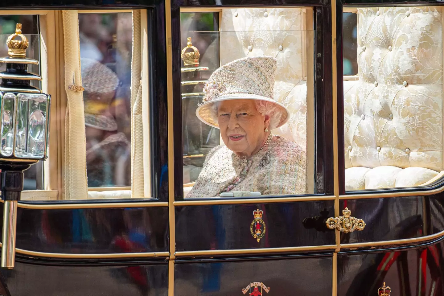 The Queen at Trooping the Colour in 2019.