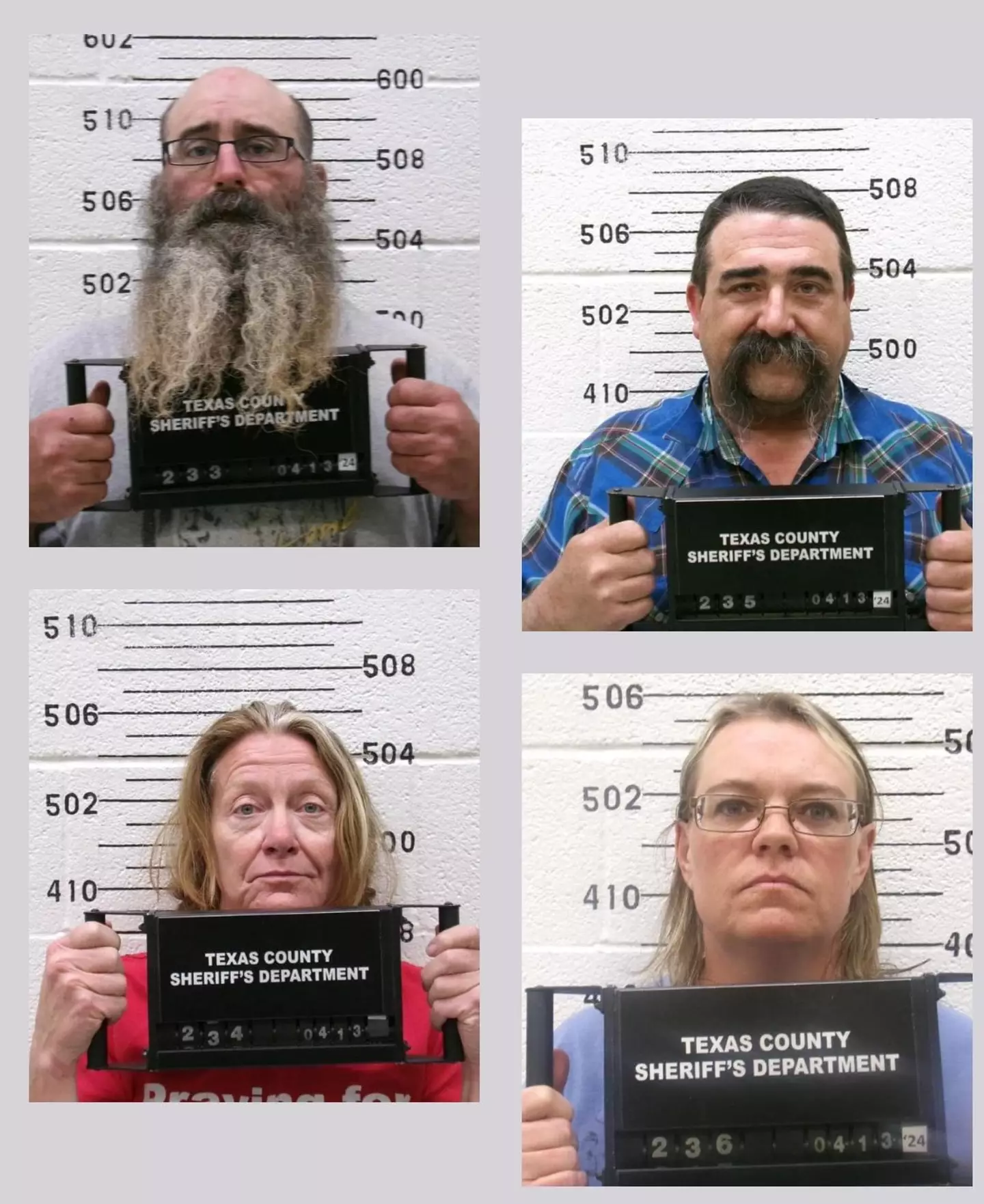 Four individuals, including the grandma of one of the missing mother's kids, have been charged. (X/@OSBI_OK)