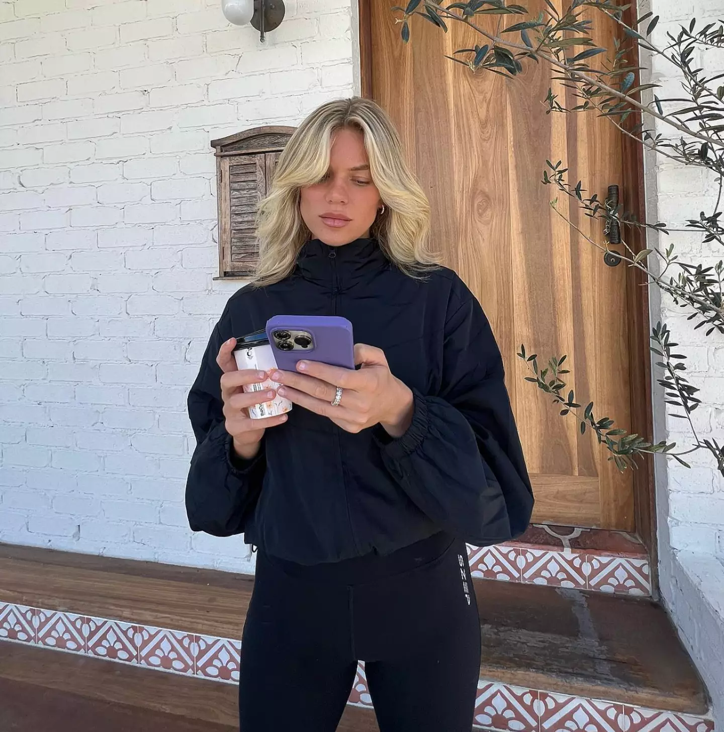 Chloe instead sleeps in the same bed as her two sons.