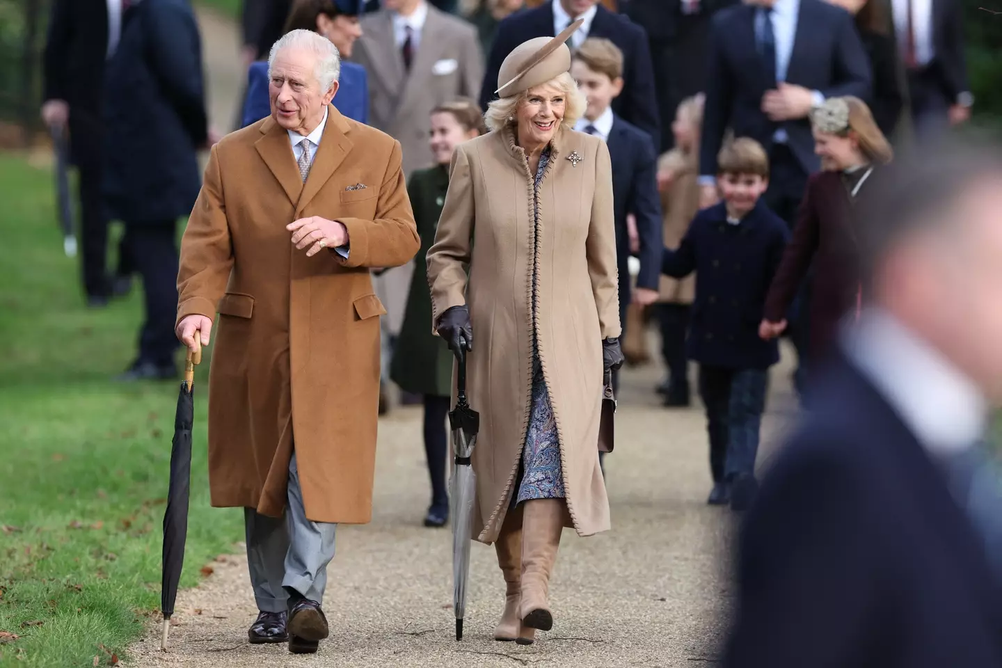 Charles and Camilla will host a horde of senior royals (ADRIAN DENNIS/AFP via Getty Images)
