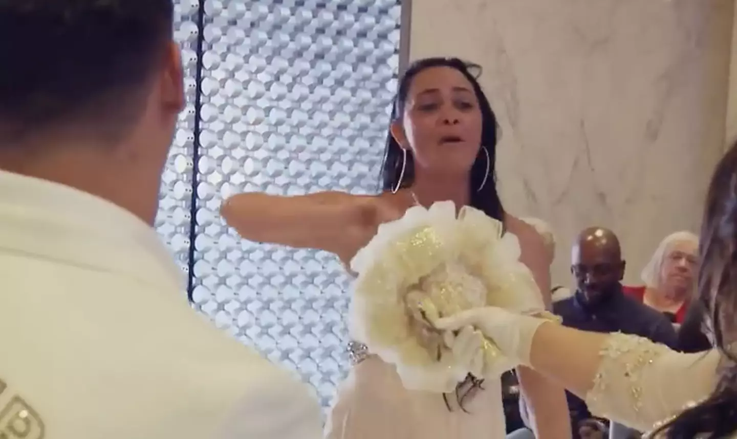 Jett's mum Angie was uninvited to the wedding.