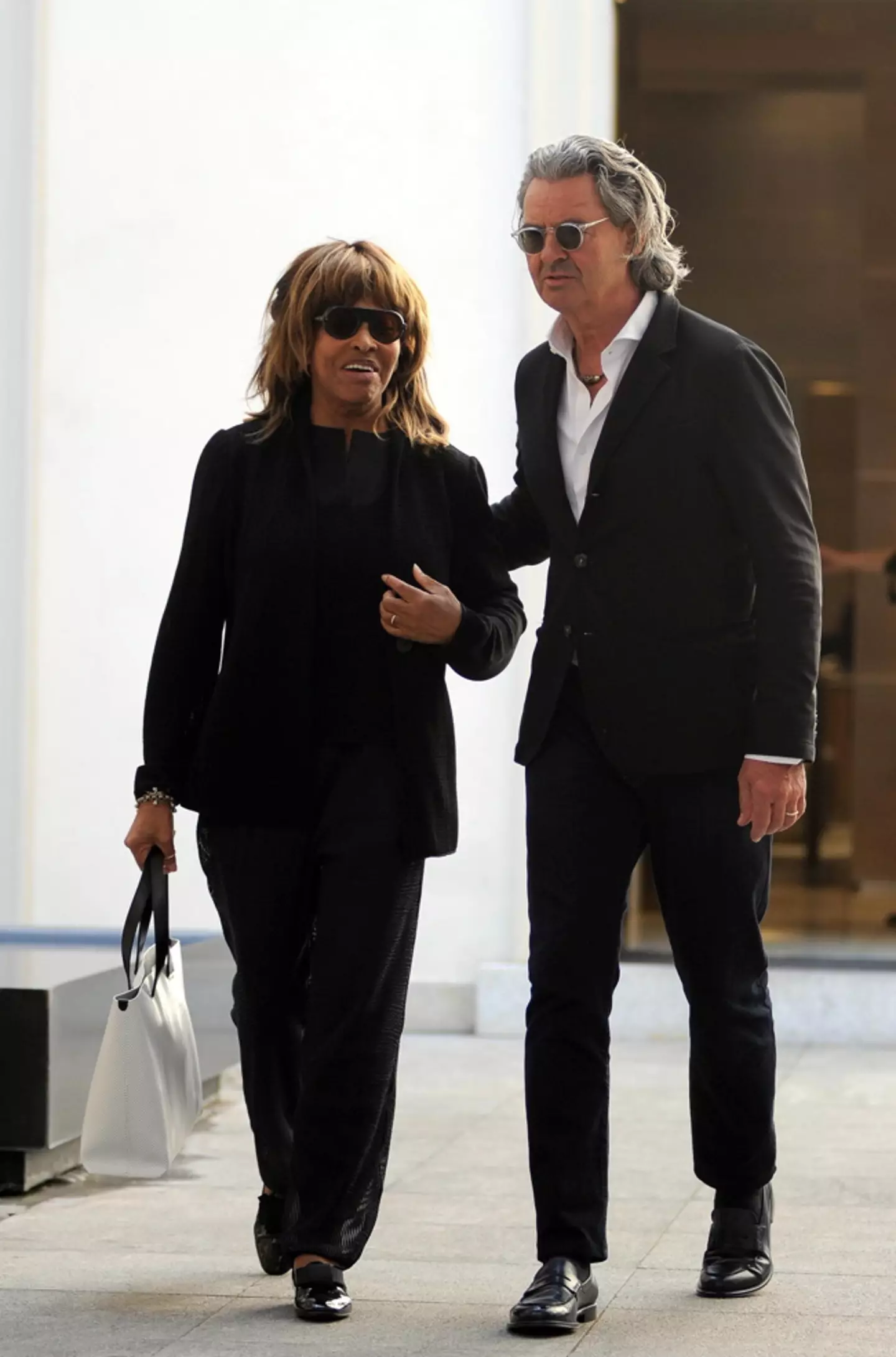 Tina Turner's husband stepped in to save he life.
