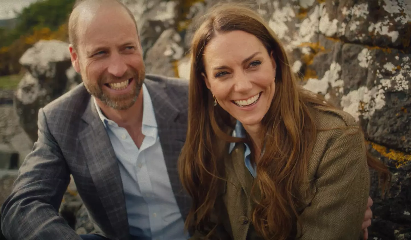 The video also shared rare footage of Kate with her husband Prince William (X/@kensingtonroyal)