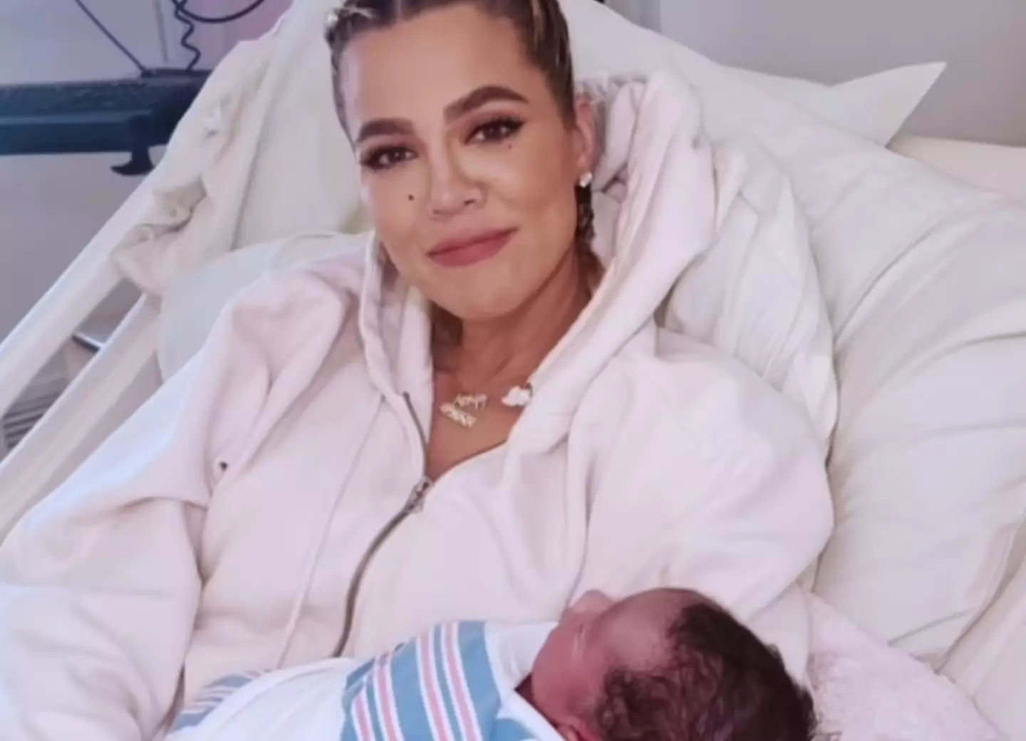 Khloé allowed Tristan to visit in the hospital.