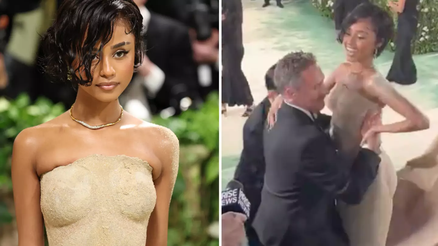 Fans get ‘second hand embarrassment’ as Tyla has to be carried up the Met Gala steps