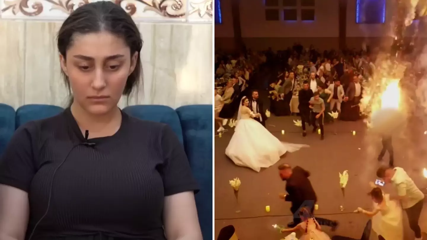 Bride 'unable to talk' from grief after over 100 guests were killed at her wedding