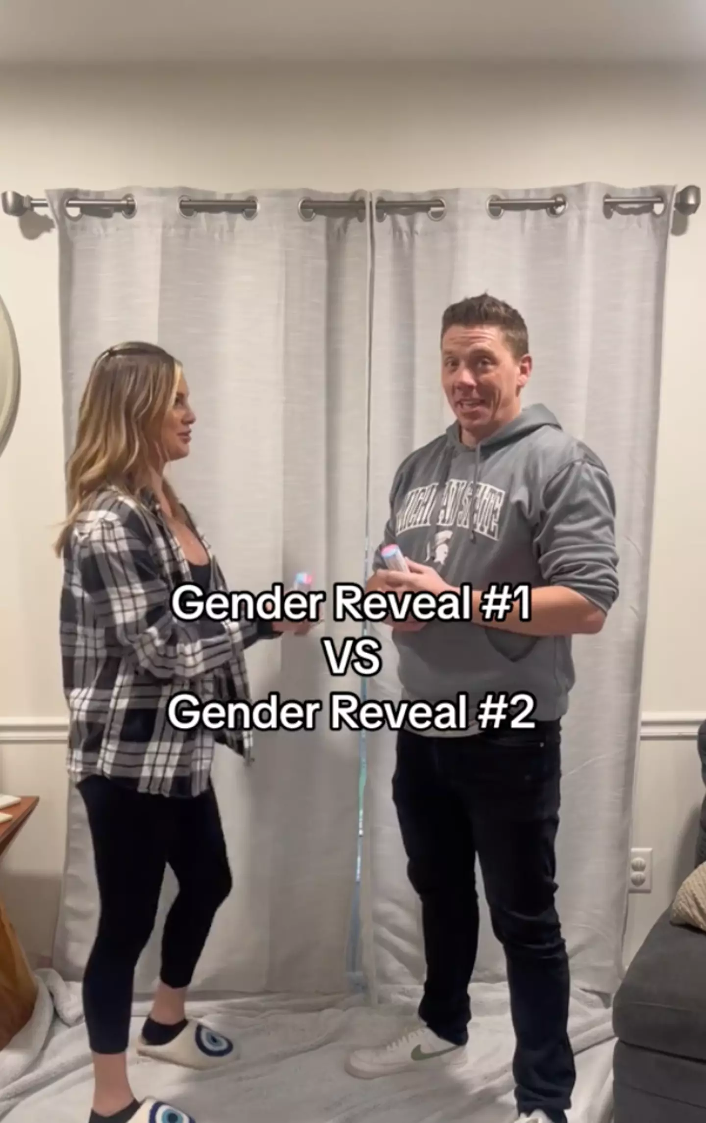 Autumn Freeman showed off two different gender reveal reactions.