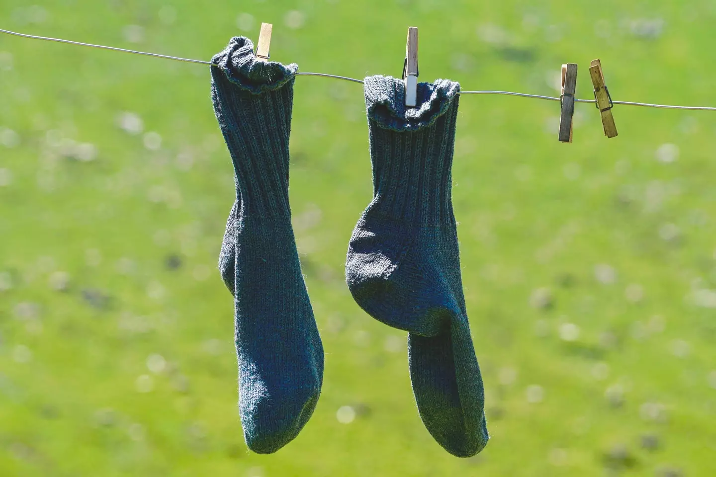 How else are you supposed to get your socks dry on a nice day?