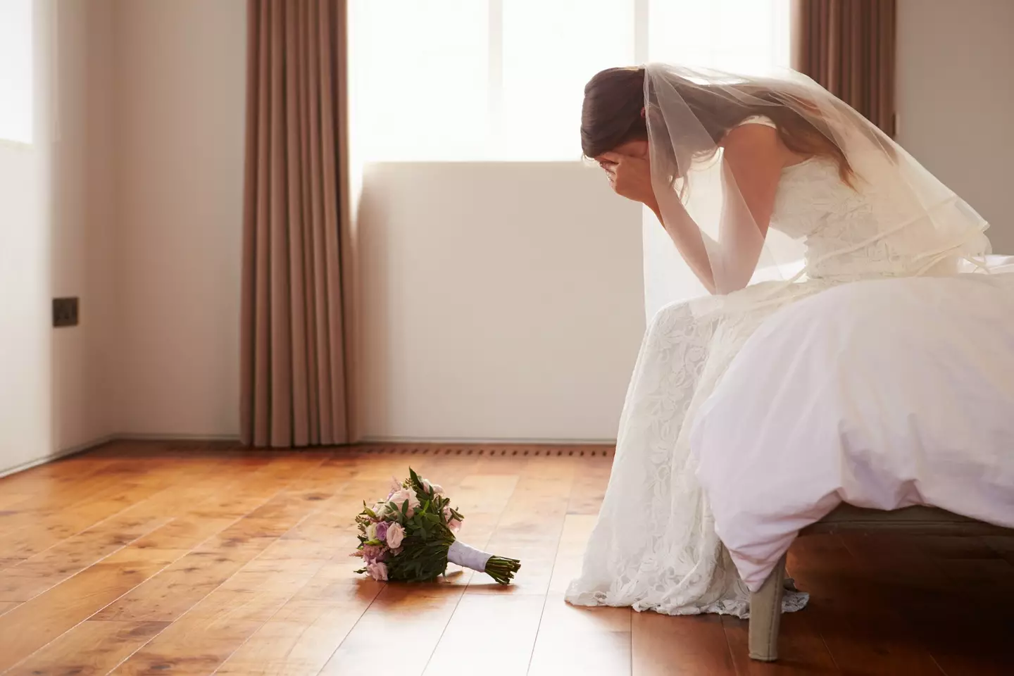 It was her one hard-and-fast rule for the big day. (Luke Chan / Getty Images)