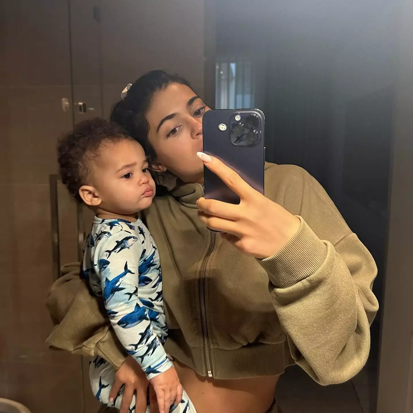 Kylie Jenner shared Aire's name in January.