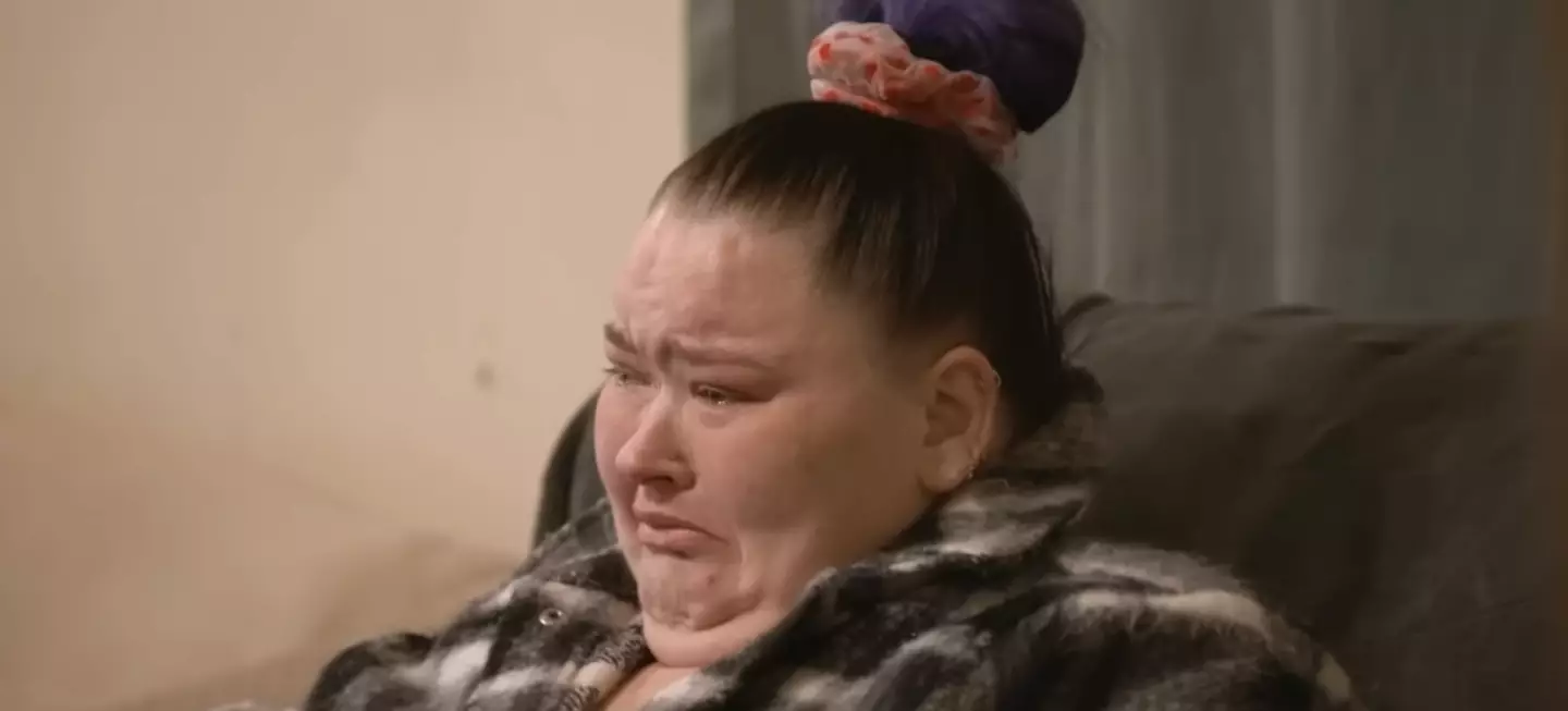 1000-lb Sisters star Amy Slaton became very teary after a heated row with her sister Tammy about her wedding (TLC)