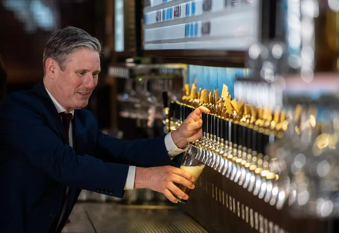 Keir Starmer has said the UK should 'certainly mark the occasion' if England win (Chris J Ratcliffe/Getty Images)